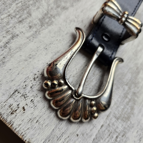 BLUE Woven Faux Leather Vintage Belt - Picture 11 of 12